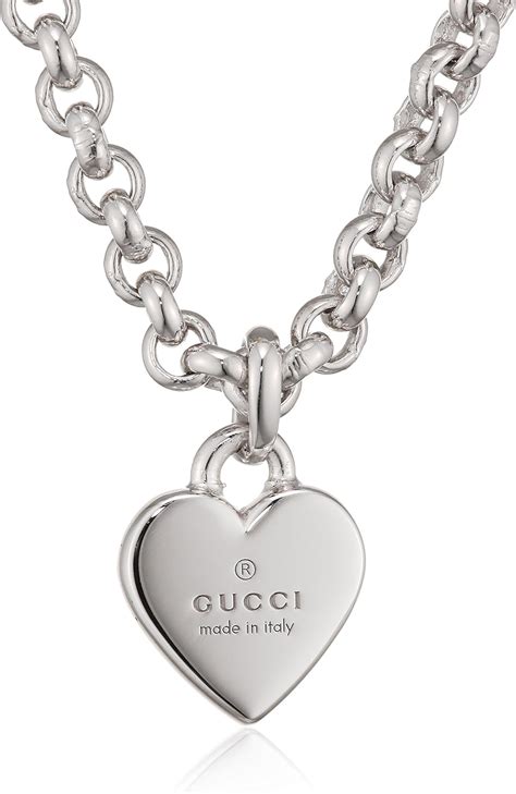 gucci heart logo|trademark necklace with heart pendant.